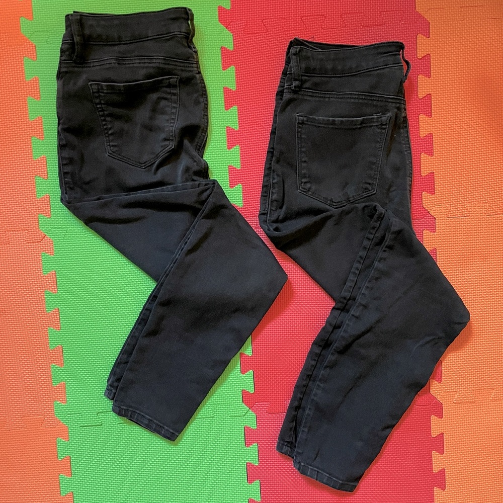 TWO PAIRS size 28 STS Blue — Emma Ankle Skinny AND Ellie High Rise Ankle